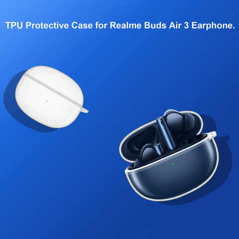 Прозрачные чехлы из ТПУ для Realme Buds Air 3, защитный чехол для беспроводных Bluetooth-наушников Realme Airbuds 3, защитный чехол-бампер 1005004226327446