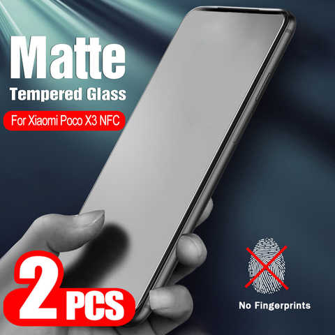 Стекло матовое для Xiaomi Poco X3 X4 Pro M4 M3 F2 F3 F4 GT C31, Защитная пленка для экрана Xiaomi Mi 11T 10T 9T Pro 11 10 Lite, 2 шт. 1005004228889649