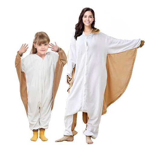 Детские забавные мультяшные Косплей комбинезоны детские животные Хэллоуин пижамы для мальчиков девочек милые летающие белки кигуруми 1005004229998780