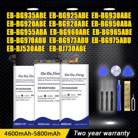 Аккумулятор DaDaXiong для SAMSUNG Galaxy S6 Edge S7 Edge S8 Plus + S9 Note 10 S10 S10E Plus J5 Pro A51 A8 2018 S3 Mini 1005004252473211