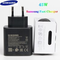 Оригинальное супер быстрое зарядное устройство для Samsung, 45 Вт PPS PD, вилка EU/US, кабель передачи данных с двумя USB-портами типа C для Galaxy S20 FE S21 FE A12 A31 A51 A71 M1 1005004271693266
