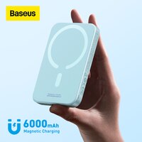 Внешний аккумулятор Baseus, 20 Вт, 6000 мАч, 14,7 мм, нескользящий Силиконовый корпус, быстрая зарядка для iPhone 8-15 1005004275357007