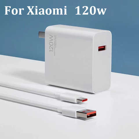 Быстрое зарядное устройство MDY-12-ED 120 Вт для Xiaomi Mi 11 12 Ultra Poco X4 X3 Pro M4 Mix4 Redmi K50 + Note10 11Pro 5G + кабель 6A Type-C 1005004281485448