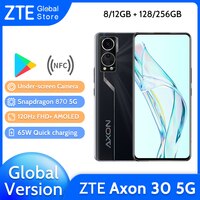 Глобальная версия Смартфон ZTE Axon 30 5G Snapdragon 870 Подэкранная камера 120 Гц AMOLED-дисплей 65 Вт Быстрое зарядное устройство 5G Игровой телефон 1005004289845407