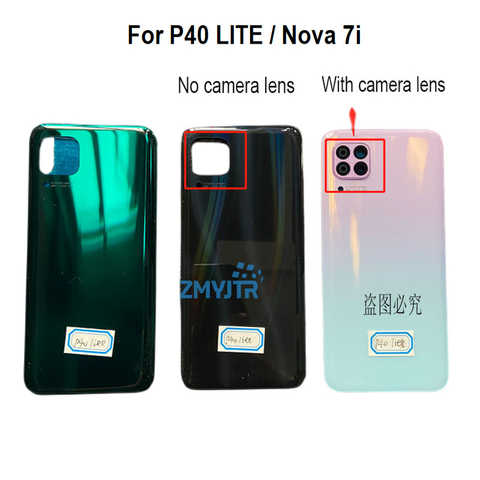 6,4 дюйма для Huawei P40 LITE задняя крышка батарейного отсека стеклянная крышка корпус задний объектив с объективом камеры Nova 7i 6SE 6 SE JNY-L21 1005004291702760