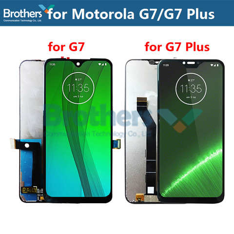 Для Motorola Moto G7 G7 Plus ЖК-дисплей сенсорный экран дигитайзер G7 Play G7 мощный ЖК-сборка Замена ЖК-экрана телефона 1005004309311305