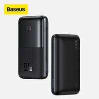 Внешний аккумулятор Baseus 10000 мАч/20000 мАч 22,5 Вт с цифровым дисплеем для быстрой зарядки, 3 зарядных порта, для iPhone 12 13 Pro Max 1005004318581168