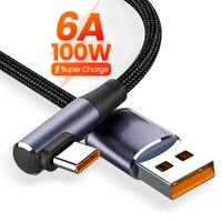 6A USB Type C кабель для Huawei P30 P40 Pro 5A Быстрая зарядка провод USB-C зарядное устройство кабель для передачи данных для Huawei Honor 50 Pro 1005004322720451