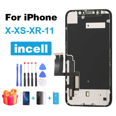 Новый ЖК-дисплей Incell для iphone X XR XS 11, сменный экран с 3D сенсорным дигитайзером в сборе, 3D Touch XS Max 12 13 Mini 1005004325561122