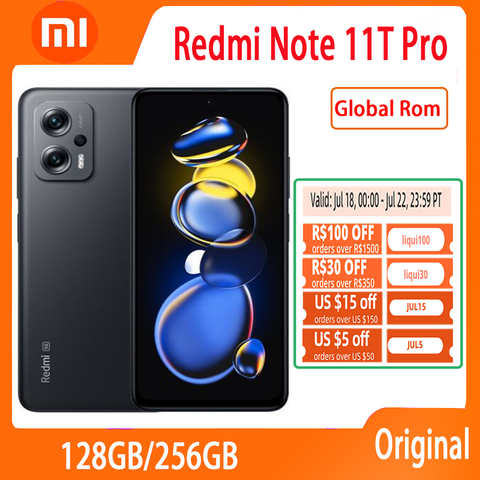 Смартфон Xiaomi Redmi Note 11T Pro, телефон с глобальной прошивкой, ЖК-дисплей 8100 дюйма, 6,6 Гц, камера 144 МП, аккумулятор 67 Вт, 5080 мАч 1005004327032265