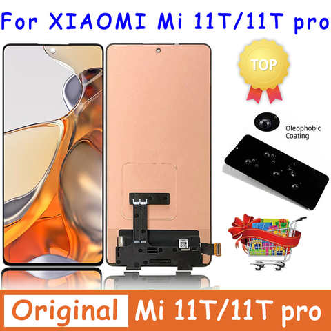 Оригинальный ЖК-дисплей 6,67 дюйма для Xiaomi 11 T 11 T 21081111RG, дисплей, сенсорная панель, дигитайзер для Xiaomi Mi 11 T Pro 11TPro LCD 2107113SG 1005004340965229