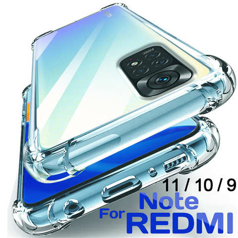 Противоударный чехол для телефона Xiaomi Redmi Note 11 10 Pro Max, мягкий силиконовый чехол из ТПУ для Redmi Note 9 8 7 6 Pro 11S 10S 9S, чехлы 1005004347531804