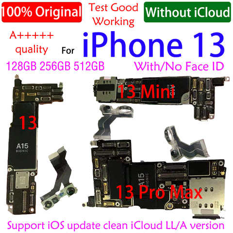 Бесплатная доставка, оригинальная чистая материнская плата iCloud для iPhone 13 /13 pro/13 Pro MAX, материнская плата с распознаванием лица, логическая плата 1005004350893910