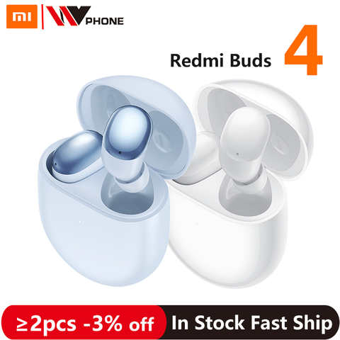 TWS-наушники Xiaomi Redmi Buds 4 с активным шумоподавлением, Bluetooth, 2 микрофона, беспроводные Игровые наушники, водонепроницаемая Спортивная гарнитура 1005004352179058