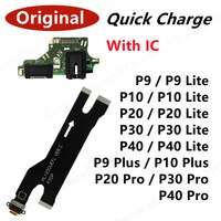 Оригинальное зарядное устройство с USB-разъемом, зарядный порт для Huawei P9 P10 P20 P30 P40 Lite Plus Pro Dock, плата для зарядки, гибкий кабель, запасные части 1005004364216494