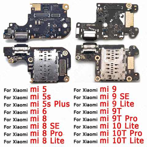 Оригинальная зарядная плата для Xiaomi Mi 10T Pro 10 9T 9 SE 8 Lite 6 5 5S Plus порт для зарядки Usb коннектор печатная плата док-станция запасные части 1005004368998255