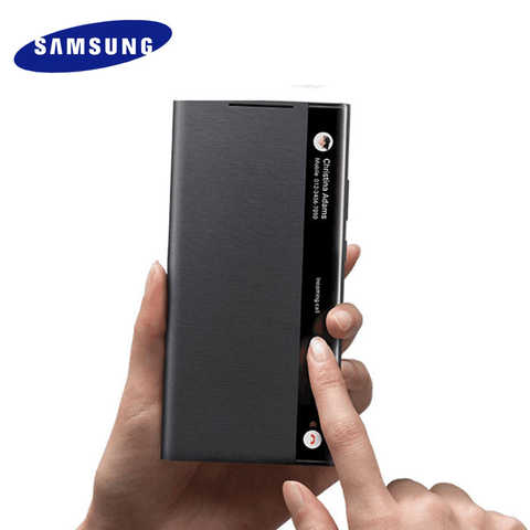Оригинальный зеркальный умный чехол-книжка Samsung для Galaxy Note 20 / Note20 Ultra note20, зеркальный светодиодный чехол для телефона, S-образные Чехлы для телефона 1005004370229973