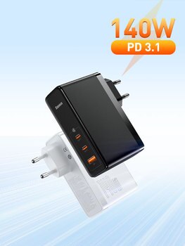 Устройство зарядное Baseus, 140 Вт, USB Type-C, PD3.1, Quick Charge 4,0 3,0 1005004375704924