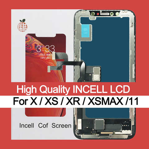Высококачественный ЖК-дисплей для iphone X LCD XR 11 экран INCELL ЖК-дисплей сенсорный экран дигитайзер сборка для iPhone XS Max Замена 1005004376403039