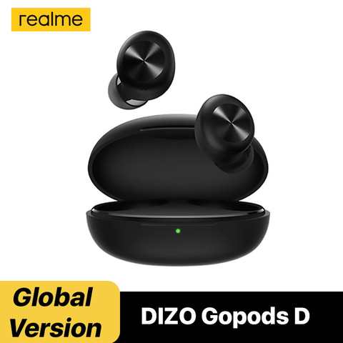 Беспроводные наушники realme TechLife DIZO GoPods D TWS, 20 часов воспроизведения, супер задержка, игровые наушники Bluetooth 5,0, 110 мс, низкая задержка 1005004393031562