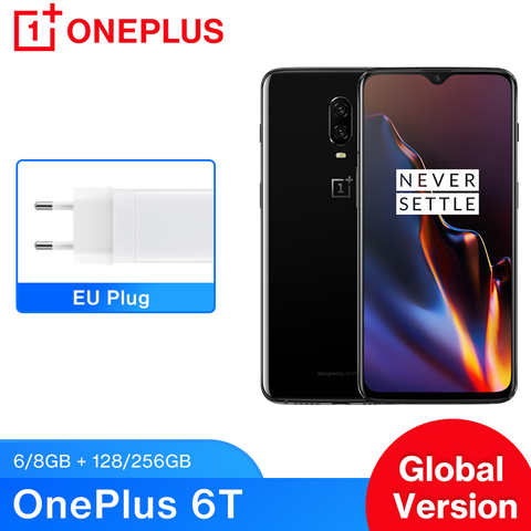 Смартфон глобальная версия Oneplus 6T, 6 ГБ/8 ГБ, Snapdragon 845, полный экран 6,4 дюйма, двойная камера 16 МП 20 МП 1005004399509761