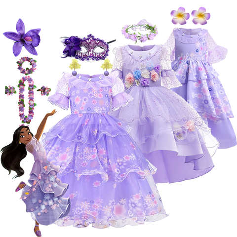 Платье принцессы Isabela, милая сетчатая Цветочная одежда для косплея, Очаровательная одежда для маленьких девочек, Карнавальная женская одежда 1005004407977459