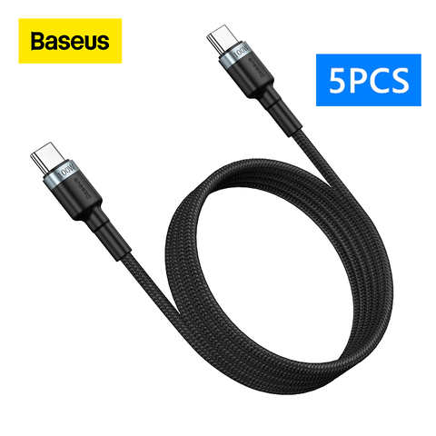 Кабель Baseus 100 Вт с USB C на USB Type C для iPhone 15 MacBook Pro, быстрая зарядка 4,0, быстрая зарядка для Samsung Xiaomi mi 10 1005004408147512