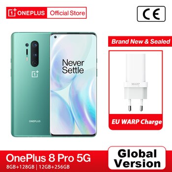 Смартфон глобальная версия OnePlus 8 Pro, Snapdragon 865, 12 Гб, 256 ГБ, 6,78, 120 Гц, жидкий дисплей, 48 МП, четыре ядра, Официальный магазин OnePlus 1005004408864834