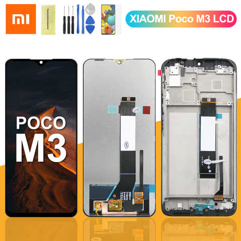 ЖК-дисплей 6,53 дюйма для Xiaomi Poco M3, сенсорная панель, дигитайзер для Poco M3 Pro LCD M2010J19CG M2010J19CT, дисплей 1005004411314662