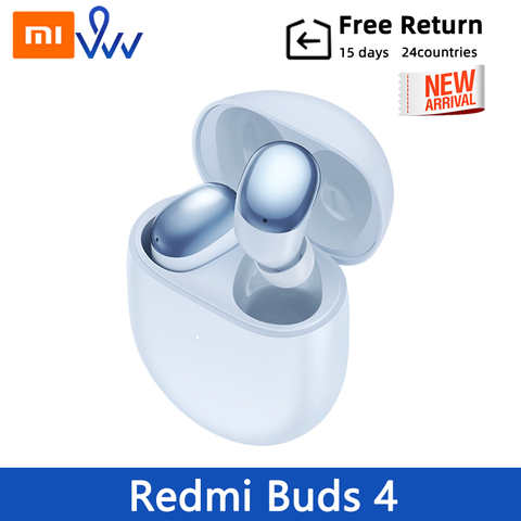 Оригинальные наушники Redmi Buds 4 TWS с активным шумоподавлением, Bluetooth, 2 микрофона, беспроводные Игровые наушники, водонепроницаемая Спортивная гарнитура 1005004427849671