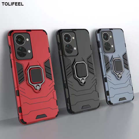 Противоударный армированный чехол для Oneplus Nord 2T, чехол-подставка, Магнитная задняя крышка для телефона Oneplus 1 + Nord 2T, чехлы 1005004433942776
