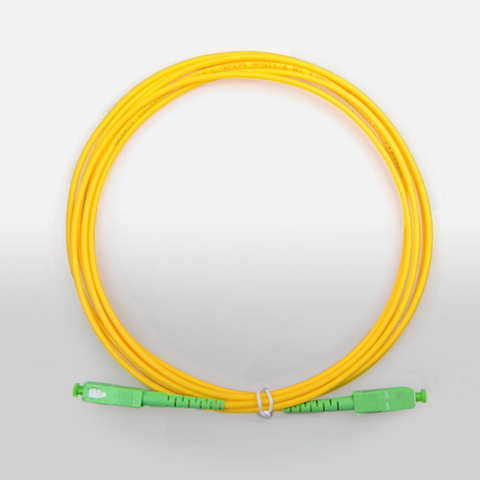 SC APC Одномодовый Simplex Волоконно-оптический соединительный кабель 3 мм 9/125um FTTH волоконный Соединительный шнур оптоволоконный джемпер 5 м 10 м 20 м 50 м 60 м 100 м 1005004440930742