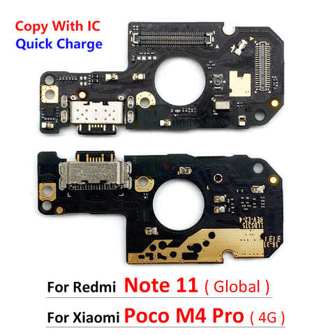Для Xiaomi Poco M4 Pro 4G 5G Redmi Note 11 Global 2201117TG 4G 5G USB порт зарядки разъем док-станции зарядная плата гибкий кабель 1005004448776014