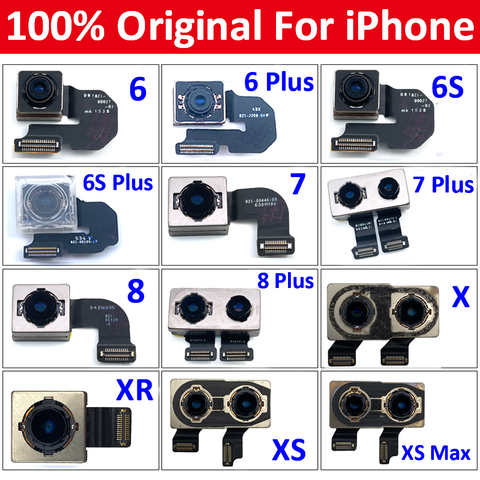 100% оригинальная протестированная задняя большая задняя камера с гибким кабелем модуль камеры запасные части для IPhone 6 6S 7 8 Plus X XR XS Max 1005004457154304
