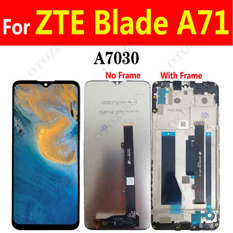 Экран 6,52 дюйма с рамкой для ZTE Blade A71, ЖК-дисплей A7030, сенсорный экран с дигитайзером в сборе, замена для ZTE A71 2021, ЖК 1005004464075014