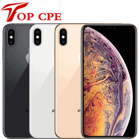 Смартфон Apple iPhone XS, 5,8 дюйма/XS MAX, 6,5 дюйма, ОЗУ 4 Гб ПЗУ 64 Гб/256 ГБ/512 ГБ, десять ядер, IOS A12 Bionic LTE 4G, разблокированный, б/у 1005004493886419