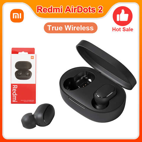 Оригинальные беспроводные наушники Xiaomi Redmi Airdots 2 TWS Bluetooth 5,0, беспроводные наушники, базовые наушники redmi 2 с автоматической связью twсей061ls с микрофоном 1005004513679990