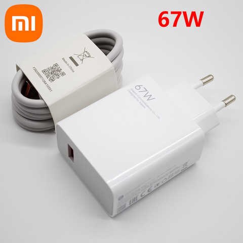 Быстрое зарядное устройство Xiaomi, Внешнее зарядное устройство, кабель 6 А для MI 12 11 Ultra 12S Redmi note 10 11 Pro laptop air 13,3 Notebook, мощность 67 Вт 1005004523776717