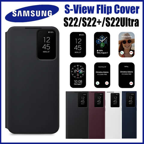 Оригинал, Samsung, Note20 Smart View Flip Cover чехол с зеркальной поверхностью для телефона Samsung Galaxy Note 20 Ультра 5G телефона LED чехол S-View Чехлы EF-ZN985 1005004529581981