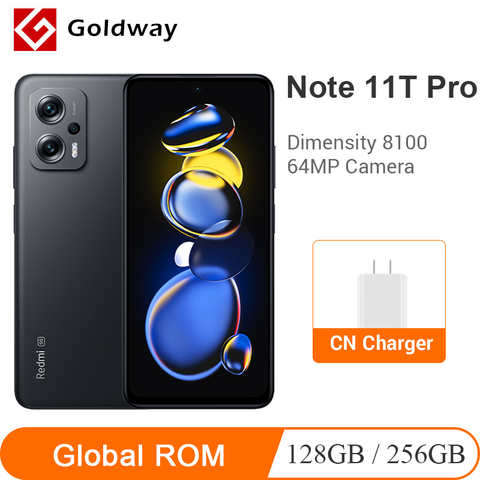 Xiaomi Redmi Note 11T Pro Global ROM 128GB/256GB Dimensity 8100 144Hz 64MP Camera 5080mAh аккумулятор 67W Быстрая зарядка Телефон 1005004546020762