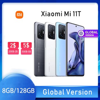 Смартфон Xiaomi 11 T, 128 ГБ/256 ГБ, 1200 дюйма, ультра-Восьмиядерный, 67 Вт, зарядка, МП 1005004551218519