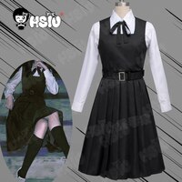Костюм для косплея Mitaka Asa аниме человек бензопила Косплей HSIU черная Униформа плиссированная юбка военная модель Косплей Японская школьная форма 1005004551371204