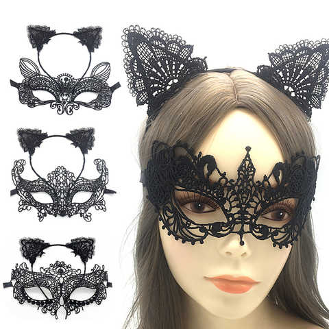 Женская пикантная ажурная маска для маскарада, повязка на голову, реквизит для принцессы, вечеринки, косплея, выпускного вечера, костюм для ночного клуба, экзотический Королевский глаз 1005004551517571