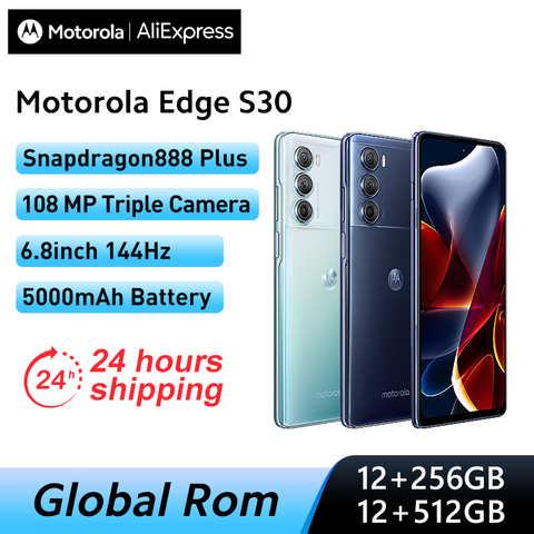 Смартфон Motorola MOTO Edge S30, телефон с глобальной прошивкой, дисплей 888 дюйма FHD + 6,8 Гц, камера 144 МП, 5000 мАч 1005004582710574