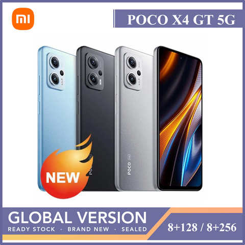 Смартфон POCO X4 GT 5G, 8 ГБ, 128 ГБ, 256 ГБ, NFC, камера 64 мп, 67 Вт, зарядка, 144 Гц, дисплей с регулировкой яркости, 8100 Play Store 1005004590629060