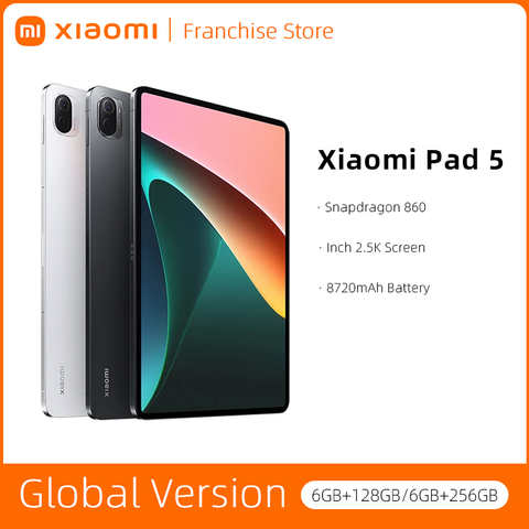 Телефон Xiaomi Mi Pad 5, 128 ГБ/256 ГБ, процессор Snapdragon 860, экран 5 дюймов 120 Гц, экран 11 дюймов 2,5 K, камера 13 МП, 8720 мАч 1005004611857866