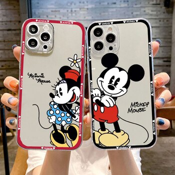 Чехлы для телефонов Disney MIQI для iPhone 11 12 13 Pro MAX 6S 7 8 Plus XS MAX 12 13 Mini X XR SE 2020, прозрачный чехол, чехол, каркас, Coque 1005004620714730