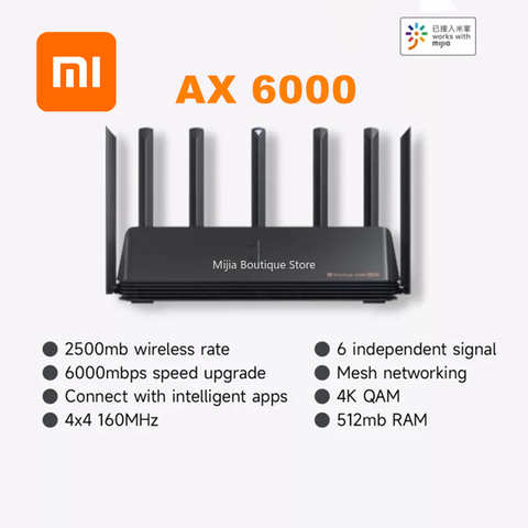 Wi-Fi-роутер Xiaomi 7000, усилитель сигнала, репитер, гигабитный усилитель, 160 МГц, память 1 Гб, трехдиапазонный сетчатый Wi-Fi-роутер для умного дома 1005004637628849