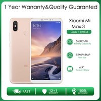 Сотовый телефон Xiaomi Mi Max 3, ОЗУ 6 ГБ + ПЗУ 128 ГБ, Восьмиядерный процессор, 5500 мАч, экран 6,9 дюйма, камера 12 МП 1005004646589830
