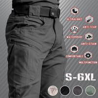 Водонепроницаемые тактические брюки-карго для мужчин, дышащие летние повседневные армейские длинные брюки в стиле милитари, мужские быстросохнущие брюки-карго, 2022 1005004656955638